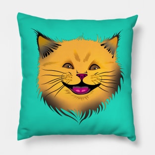 smiling cat Pillow