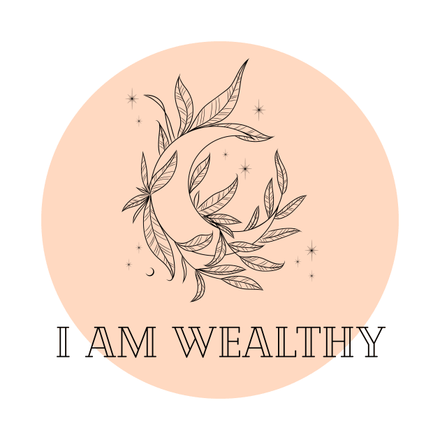 Affirmation Collection - I Am Wealthy (Orange) by Tanglewood Creations