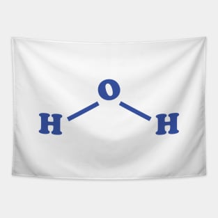 Water Molecule Chemical Formula Tapestry