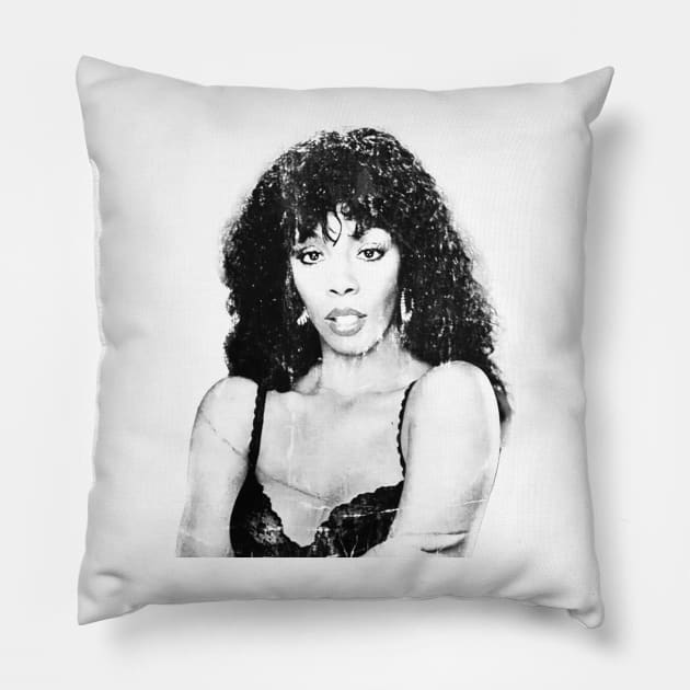 Donna Summer // Vintage Style Design Pillow by Indanafebry