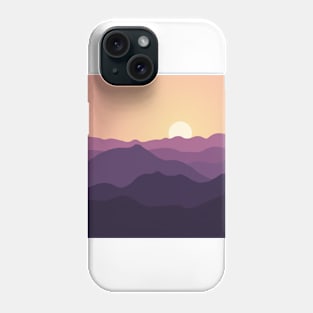 Purple mountains Phone Case