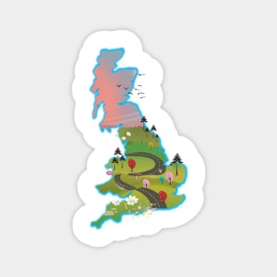 UK map Magnet