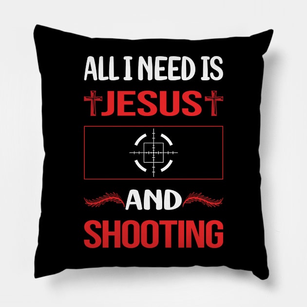 Funny Jesus Shooting Pillow by Happy Life