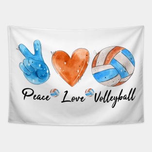 Peace Love Volleyball. Tapestry