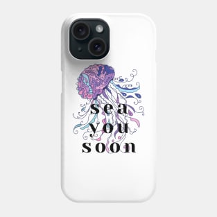 Purple Jellyfish Sea You Soon Phone Case