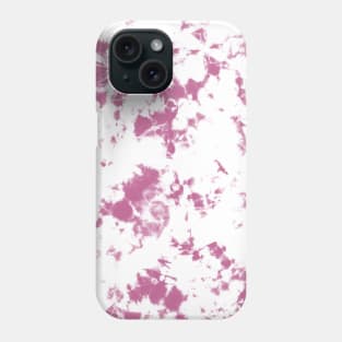 Peony pink and white Storm - Tie-Dye Shibori Texture Phone Case