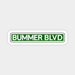 Bummer Blvd Street Sign Magnet
