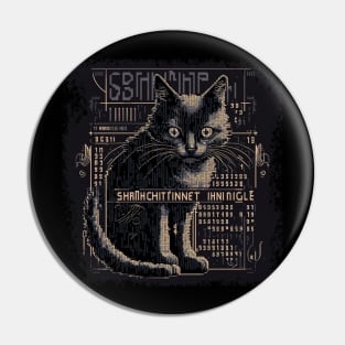 Cyber cat Pin