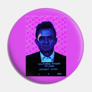 Johnny Cash Mugshot Pin