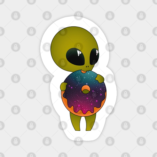 Alien donuts Magnet by Rondeboy