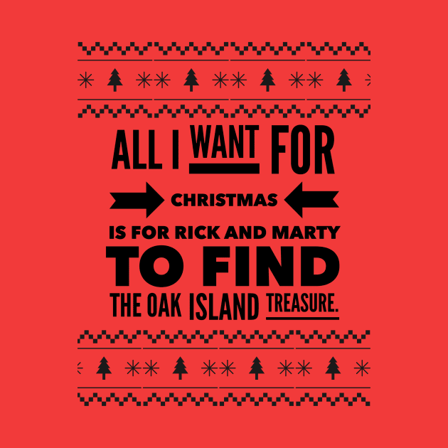 Oak Island Treasure Christmas Shirt by OakIslandMystery