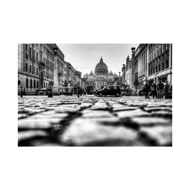 Sistine Chapel Rome, Worms Eye View Black And White by tommysphotos