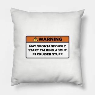Warning! FJ Cruiser Stuff Pillow