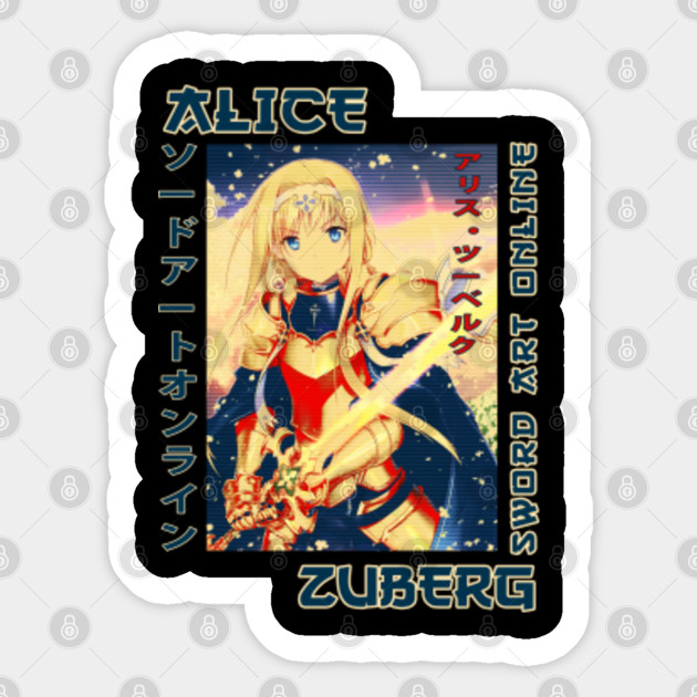 Graphic Sword Art Online Anime Character Alice Zuberg Sword Art Online Anime Sticker Teepublic Au