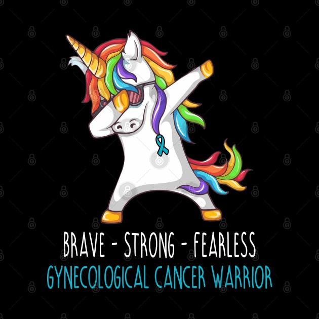 Brave Strong Fearless Gynecological cancer Support Gynecological cancer Awareness Gifts by ThePassion99