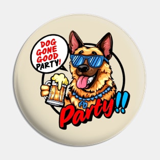 The dog has fun Pin