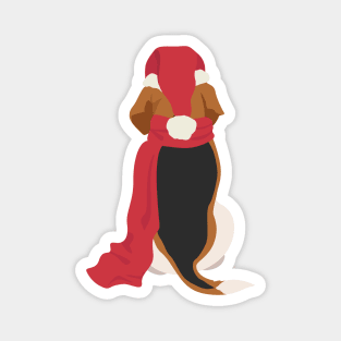 Christmas Beagle Back Magnet