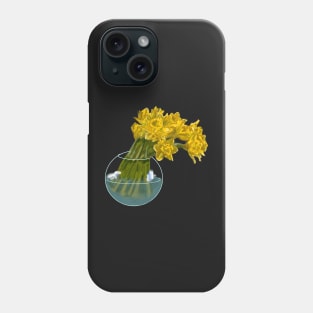 STYLISED DEWI SANT DAFFODILS Phone Case