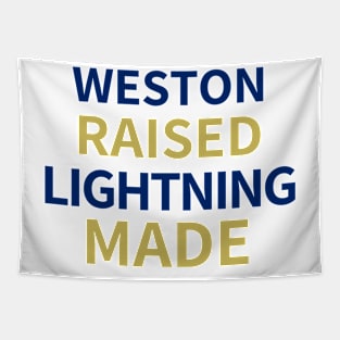 Weston Raised Lightning Made Tapestry