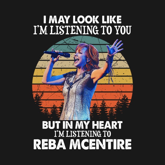 I May Look Like I'm Listening To You Funny Reba is Fancy Vintage by Vapool