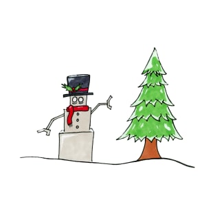 Christmas Snowman Bot T-Shirt