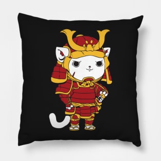 Samurai Cat Pillow