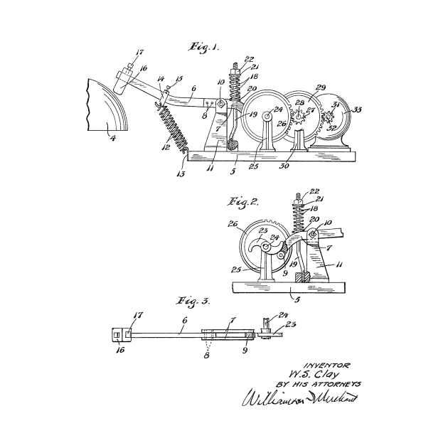 Fire Alarm Bell Actuator Vintage Patent Hand Drawing by TheYoungDesigns