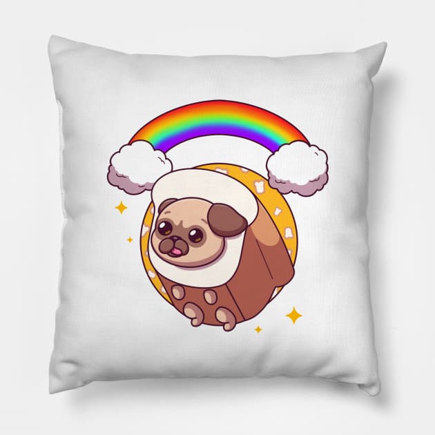 Pug Loaf Pillow by TheMaskedTooner