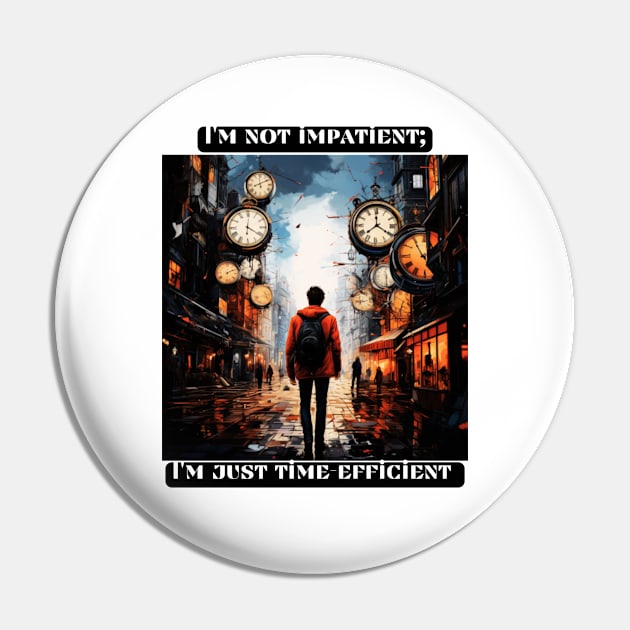 I'm not impatient; I'm just time-efficient Pin by St01k@