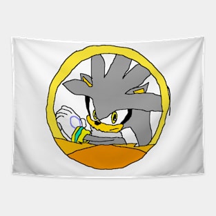 Silver Sonic icon Tapestry