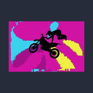 Flying High Motocrosser - Motocross Rider T-Shirt