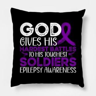 Epilepsy Warrior Support Epilepsy Awareness Pillow