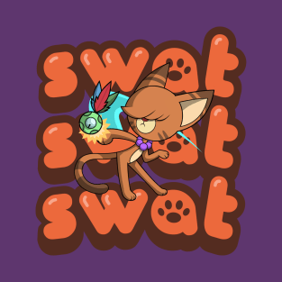 kittyswat Claire "Swat Swat Swat" T-Shirt