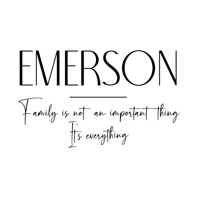 Emerson Family, Emerson Name, Emerson Middle Name by Rashmicheal