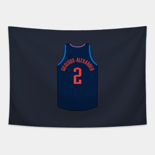 Shai Gilgeous-Alexander Oklahoma City Jersey Qiangy Tapestry