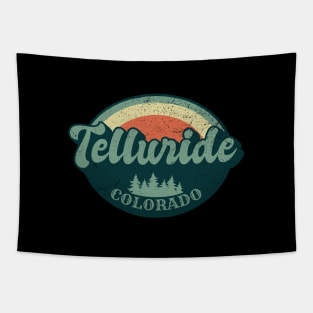 Telluride Colorado Retro Tapestry