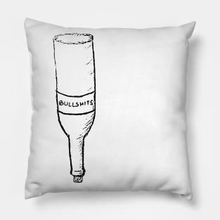 Bottle of bullshits Pillow