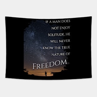 The Freedom of Solitude Under the Stars Tapestry