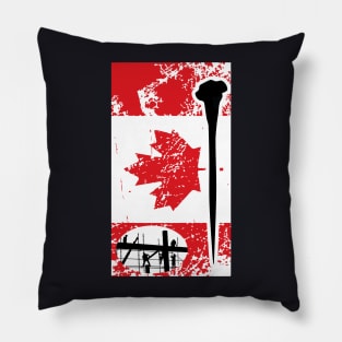 Scaffolders Canadian Flag Pillow