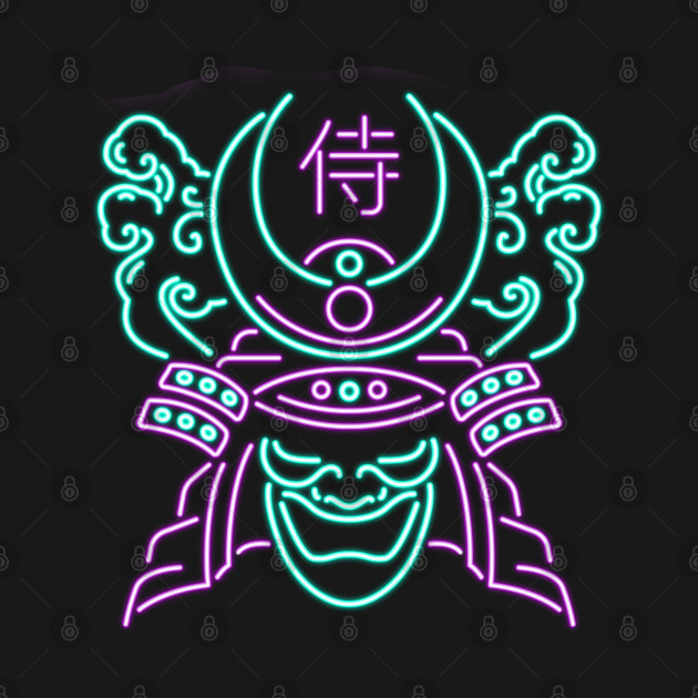 Neon punk: cyber samurai by JustJoshDesigns