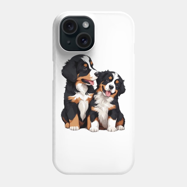 cute bernese mountain dog Phone Case by animegirlnft