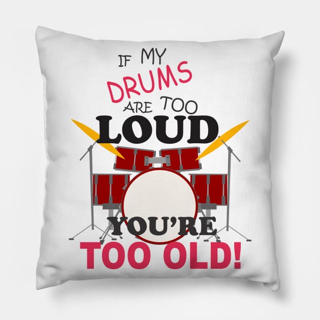 Drums Pillow by Dojaja