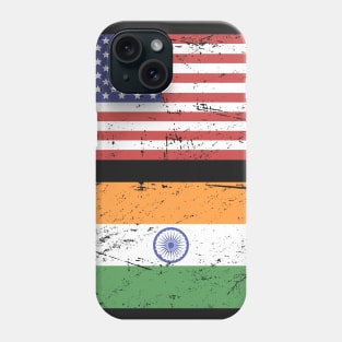 United States Flag & India Flag Phone Case