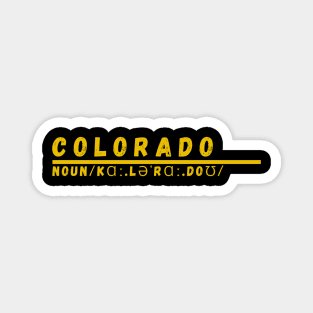 Word Colorado Magnet