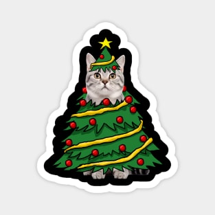 American Shorthair Christmas Tree Funny Xmas Cat Lover Magnet