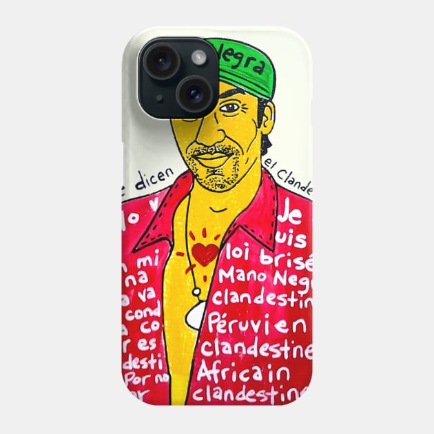 Manu Chao Phone Case by krusefolkart