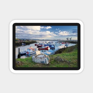 Paddys Hole Harbour, South Gare, Redcar UK Magnet