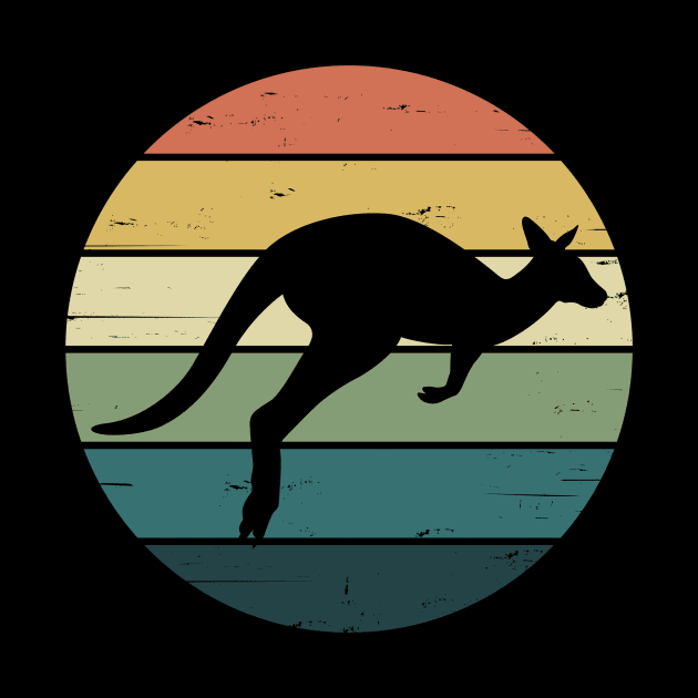 Retro Rainbow Kangaroo by cottoncanvas