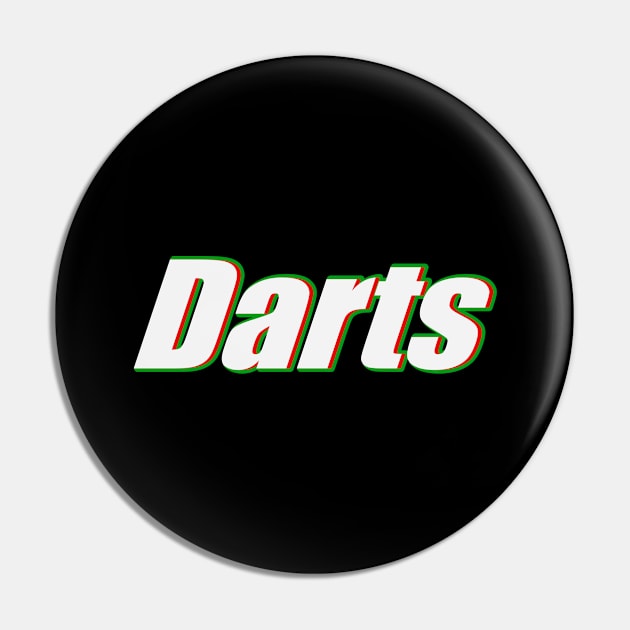 Darts Darts Funny Dart Player Gift Pin by RRDESIGN