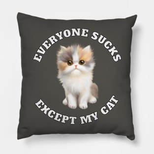 Everyone sucks except my cat Pillow